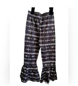 Little Girls / Toddler Knit Aztec Western Bell Bottom Pants Leggings~Size 4T (L) - Picture 1 of 2
