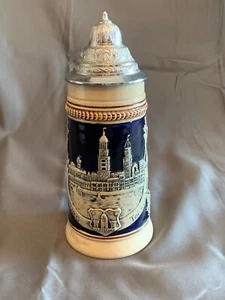 Vintage Original King Beer Stein Lidded - Bild 1 von 7