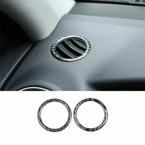Real Carbon Fiber Dashboard Side Vent Overlay Cover For Benz C-Class 2007-2014 - Picture 1 of 7