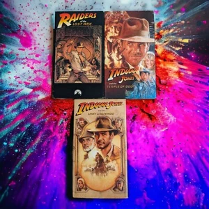 Indiana Jones Trilogy VHS Raiders Of The Lost Ark Temple Of Doom Last Crusade - Bild 1 von 12