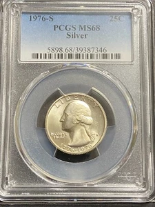 1976-S Bicentennial Silver Washington Quarter *** PCGS MS68 *** (346) - Picture 1 of 5