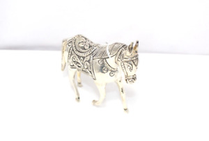 Handcrafted Figurine Statue 925 SILVER Sterling Hand Engraved Animal Horse W624