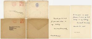 1948-1949 WINSTON CHURCHILL BIRTHDAY LETTERS + HOUSE OF COMMONS ENVELOPES - Picture 1 of 5