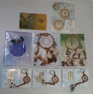 Lot of 8 New Dreamcatchers St. Joseph's Indian School Lakota Star Quilt Keychain - Picture 1 of 14