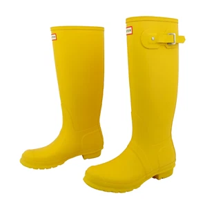 HUNTER Gummistiefel Boots Schuhe Stiefel Damenstiefel Gelb Gr. 40 - 41 - Bild 1 von 16