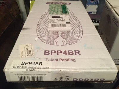 Fanimation 22" Narrow Oval Composite Palm Ceiling Fan Blades, Set of 5 - BPP4BR - Image 1 of 4