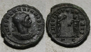 Rare genuine Ancient Roman coin Aurelian scepter 274AD antoninianus woman wreath - Picture 1 of 4
