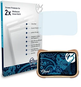 Bruni 2x Proteggi Schermo per Mediacom Smart Kid 8 Pellicola Protettiva - Zdjęcie 1 z 3