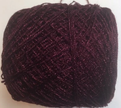 Fio de renda de cristal. 51 cores, acrílico/rayon 3,5 oz.900 jardas cada.1 conjunto 2 bolas - Imagem 1 de 4