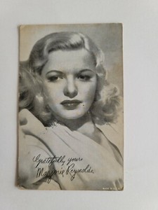 FAMOUS Old Hollywood Stars and Starlets Marjorie Reynolds Vintage Arcade Card
