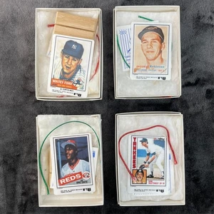 Topps Christmas Ornament Collector Card Lot Porcelain Ford Robinson Mattingly - Picture 1 of 6