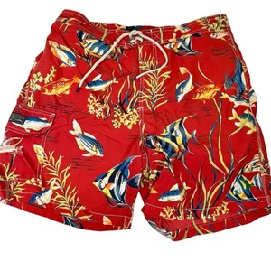Polo Ralph Lauren Herren orange Grafik Marlins Badehose Boardshorts Gr. Large - Bild 1 von 12