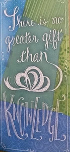 Graduation, Money/ Card Holder, No greater gift than knowledge, Greeting Card - Picture 1 of 3