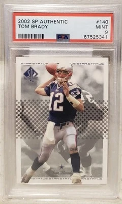 2002 SP AUTHENTIC TOM BRADY #140 PSA GRADE (9) MINT.  #1065 OUT OF 1150 INVEST📈 - Imagem 1 de 2