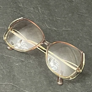 VTG eyeglass Tura Granny Frames TL 303 Rose Pink And Gold Frame With Correction - Picture 1 of 15