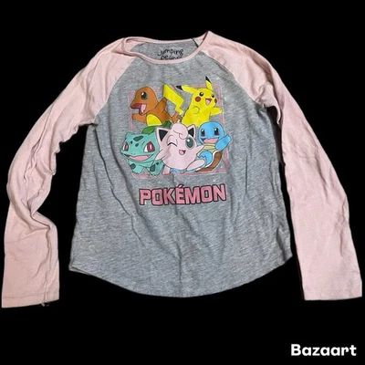 Camiseta de manga larga Pokémon rosa brillante talla 6x jumping frijoles para niñas Foto 1 de 3
