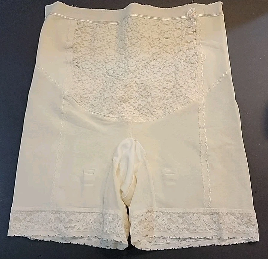 Vtg Beautee-Fit Girdle GARTER Belt LLPG,Tap Pants, lace panties Hollywood XL EUC - Image 1 of 4