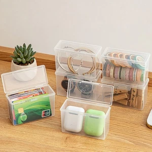 Transparent Small Storage Box Plastic Home Storage Supplies Craft Bead - Picture 1 of 14