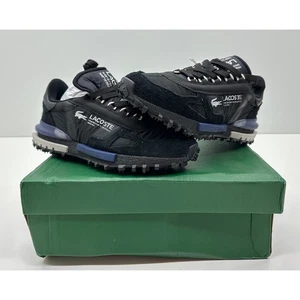 Lacoste Men's Elite Active Sneaker Black/Navy Size 8 NIB #013S - Picture 1 of 10