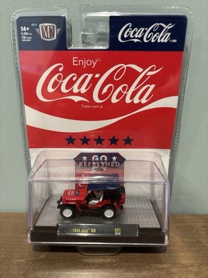 M2 Machines Coca Cola 1944 Jeep MB 9250 Pcs 750 Chase Worldwide A31 23-07 New - Image 1 of 3