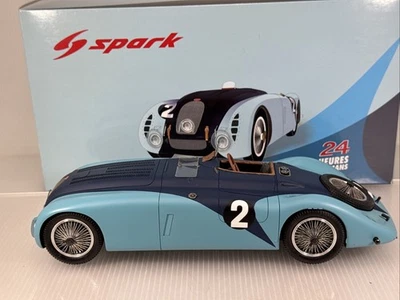 1/18 Spark 1937 Bugatti 57G LeMans ganador Wimille Benoist 18LM37 LÉEME Foto 1 de 4