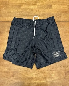 Pantalones Cortos de Fútbol Umbra Vintage Años 90 A Cuadros Medianos Acolchados - Imagen 1 de 5