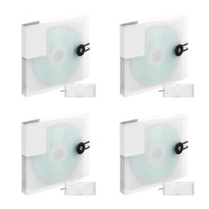 4 Count CD -Broschüre Reisen DVD-Organizer CD-Aufbewahrungshalter - Afbeelding 1 van 12