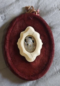 alte antike Miniatur Jesus Gemälde in Silber mit Emaille. rahmen - Bild 1 von 6