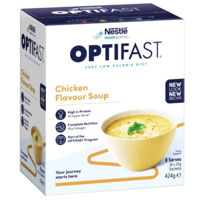 Optifast VLCD Chicken soup 8 x 53g - Image 1 of 2