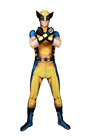 Marvel Wolverine Morphsuit Costume Adult Fancy Dress Up Comicon Mens Size L