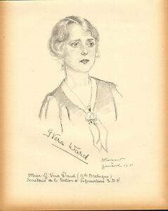 G. Véra Ward ! secrétaire - 1930