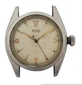 Rolex Oyster 6022 Original Dial Steel Vintage Mens Wrist Watch - Picture 1 of 4