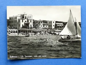 Cartolina Follonica - "Le Terrazze" visto dal mare - 1953 - Picture 1 of 2