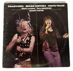 Edgar Winter ~White Trash Roadwork ~Rick Derringer~ Double LP Epic Records VG+~9 - Picture 1 of 7