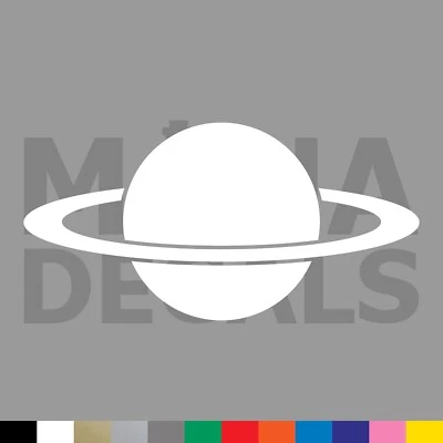 MANA DECALS Planet Vinyl Die Cut Decal Sticker - Saturn Outer Space