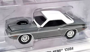 Greenlight 1/64 Plymouth Hemi Cuda 1970 Steel CHASE Diecast Model Car - Picture 1 of 4