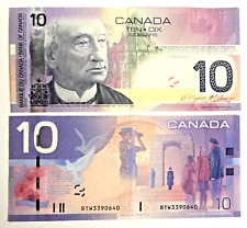 CANADA, 2008, "BANK OF CANADA - 2005" $10 PREFIX - BTW-3390640 CIRCULATED FOLDED