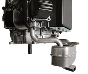 Colectores de escape y silenciador para motor Husqvarna de doble cilindro 21,5 HP HV703 - Imagen 1 de 4