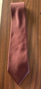 Vintage Men’s Geoffey Beene Tie Shimmery Brown 100% Polyester Made In Italy NWOT - Picture 1 of 6