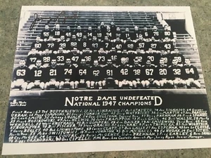 JOHNNY LUJACK NOTRE DAME FOOTBALL HEISMAN 1947 SIGNED AUTOGRAPHED 8X10 #9 - Picture 1 of 1