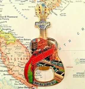 SENTOSA SINGAPUR 🇸🇬 Hard Rock CAFE® HRC CITY GITARRE METALL MAGNET OPENER BO - Bild 1 von 2