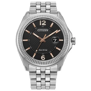 Citizen Corso Eco-Drive Men's Silver Calendar Watch 42MM AW1740-54H - Picture 1 of 5