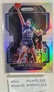 John Stockton - 2021-22 Panini Prizm #267 - Silver Prizm - Utah Jazz - HOF - Picture 1 of 3