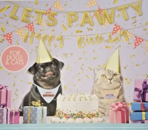 Kit de fiesta de cumpleaños para mascotas Kit Pawty El día más impresionante celebración de perros o gatos - Imagen 1 de 4