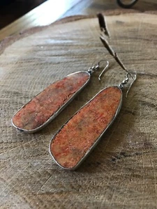 Vintage Nicholas Gambino Sterling Silver 925 Dangle Earrings Navajo NG - Picture 1 of 5