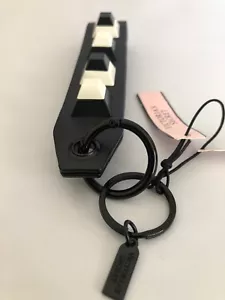 Victoria's Secret Black and White Stud Wristlet Strap Key Chain Key Ring NWT - Picture 1 of 4