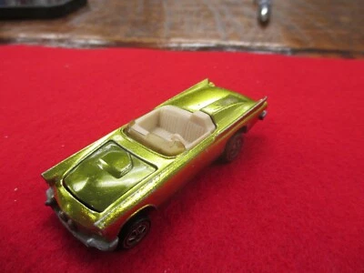 Vintage Red Line Hotwheels Classic 57 T-Bird verde oliva EE. UU. Foto 1 de 4