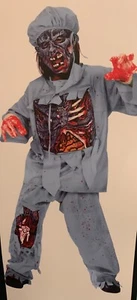 Boys Dead Walking ZOMBIE DOCTOR Halloween Costume Dr. MD Mask M L 8 10 12 14 NEW - Picture 1 of 1