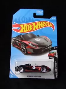 Hot Wheels - PORSCHE 918 SPYDER - Black/Red - HW Roadsters 1/5 - #94 - Picture 1 of 6