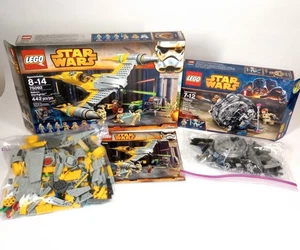 LEGO Star Wars 75092 Naboo Starfighter + lotto bici ruota 75040 General Grievous - Foto 1 di 8